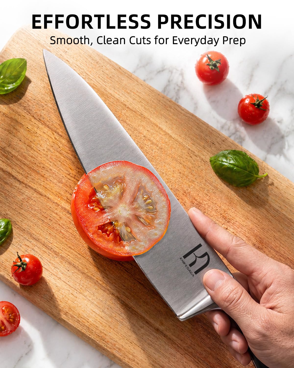 KnifeSaga 3.5-inch paring knife for detailed fruit prep