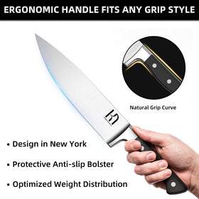 KnifeSaga 6-inch boning knife for precise meat trimming