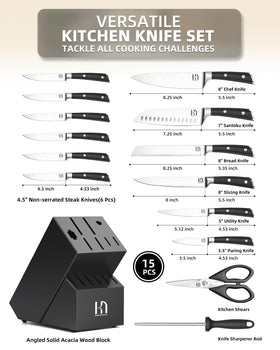 KnifeSaga 8-inch bread knife ready to tackle crusts
