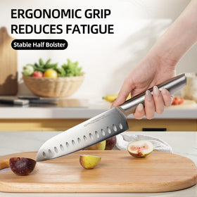 KnifeSaga 8-inch bread knife for clean, even crust cuts.