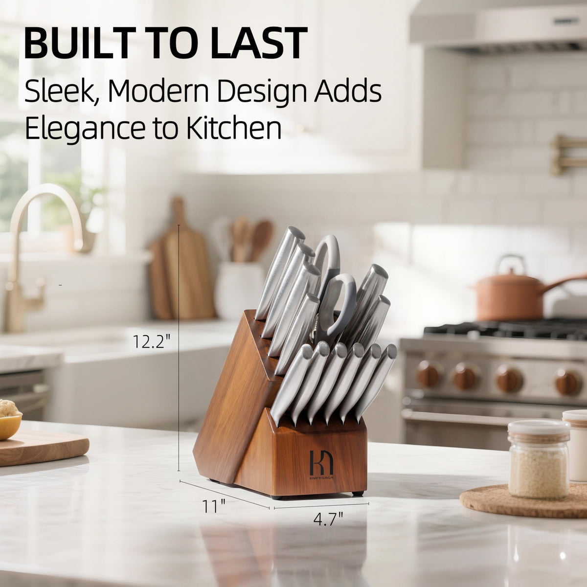 KnifeSaga stainless steel knives offer lasting performance for daily meals