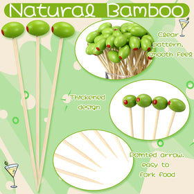 Knitgrip 12 cm bamboo picks ideal for skewering snacks