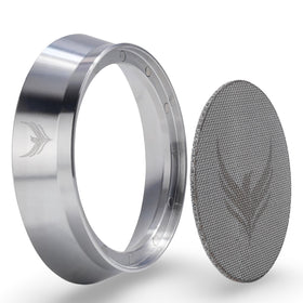 KNODOS 54mm dosing funnel for precise portafilter prep and workflow.