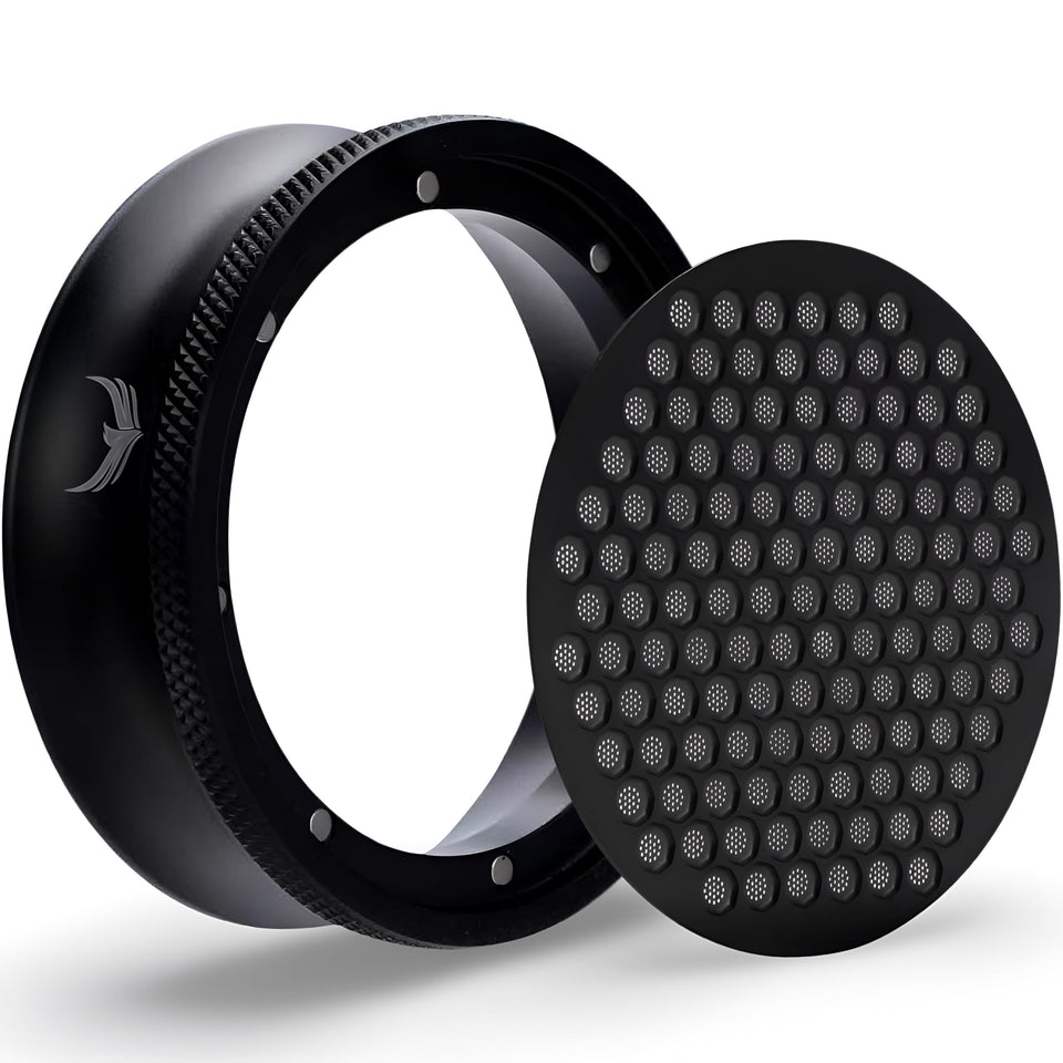 KNODOS 58mm magnetic funnel for stable, spill-free espresso preparation