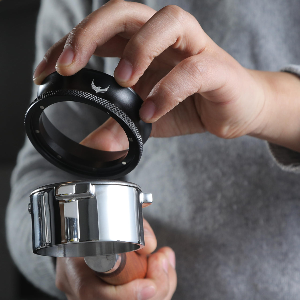 KNODOS 58mm puck screen promoting even water distribution for richer espresso