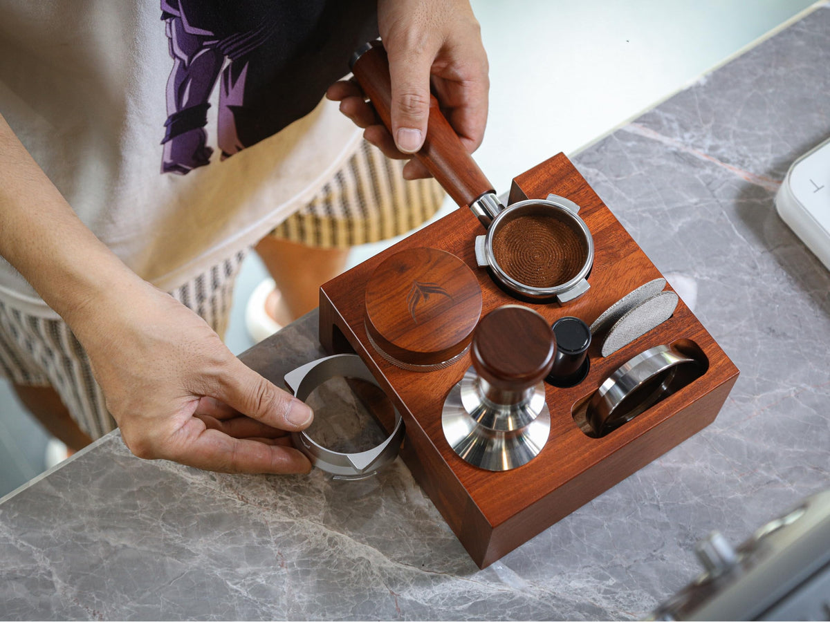 KNODOS Breville 54mm station fits Barista Express and Pro models for easy prep