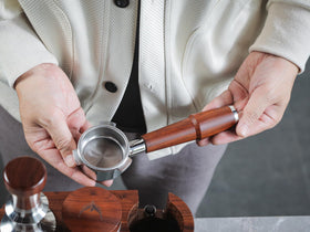 KNODOS craftsmanship in espresso accessories enhances your home setup.
