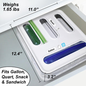 Knox Home and Health bag storage organizer includes wall mount accessories for flexible placement