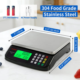 KNSWE 40kg digital display showing clear measurements in bright light