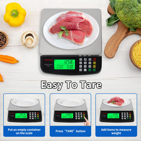 KNSWE scale highlighting precise 1 g increments and wide range