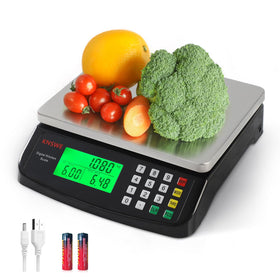 KNSWE large kitchen scale top view with durable stainless surface for precise weighing
