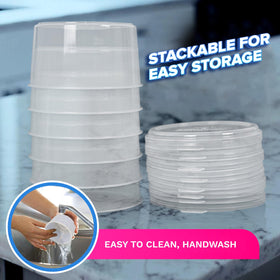 Koaii bonus lids for easy storage and quick party prep