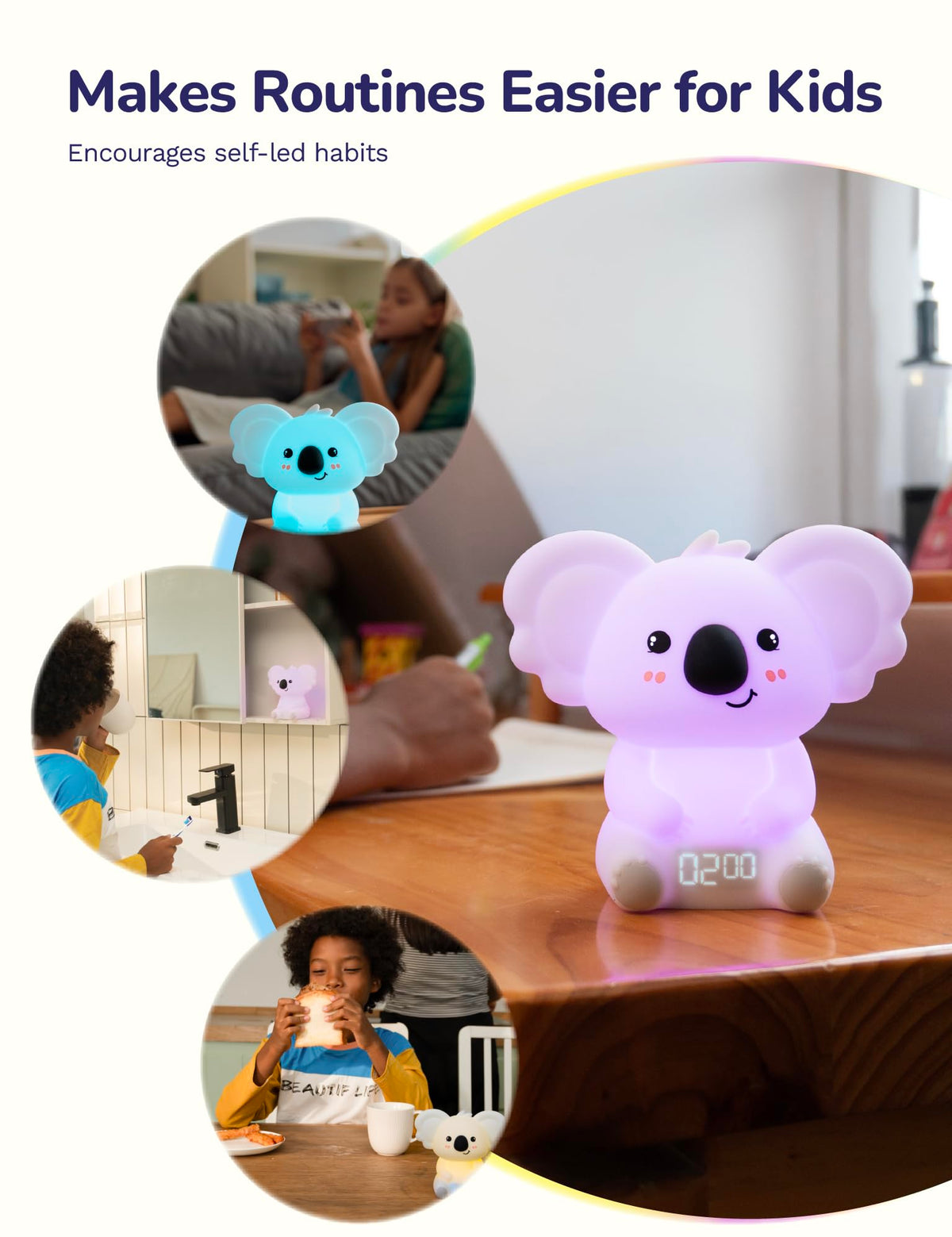 Koala Timer Pal bedroom use promotes routine and calm evenings