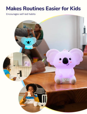 Koala Timer Pal bedroom use promotes routine and calm evenings
