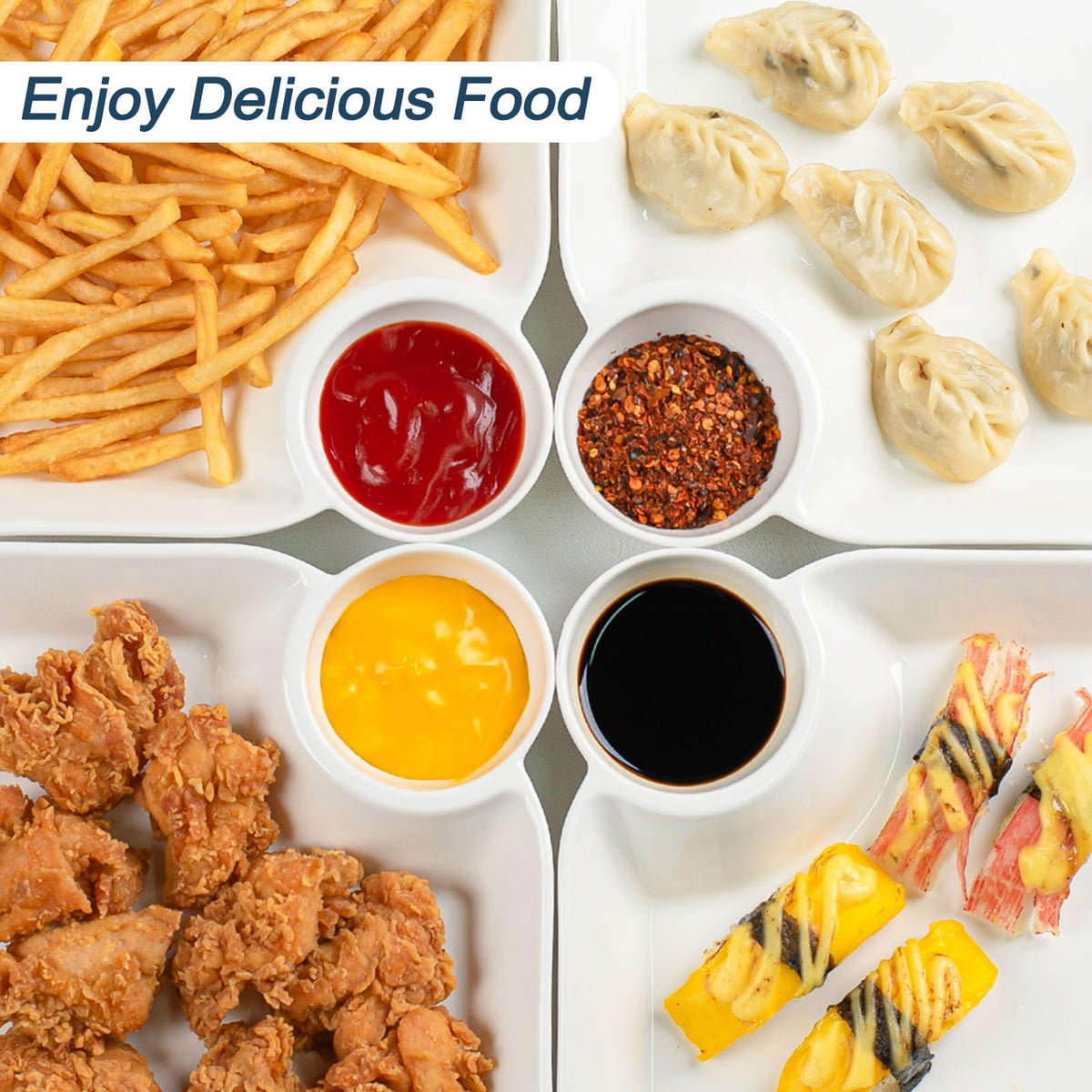 KOBIKOBI dishwasher-safe ceramic plates simplify everyday meal prep and cleanup.