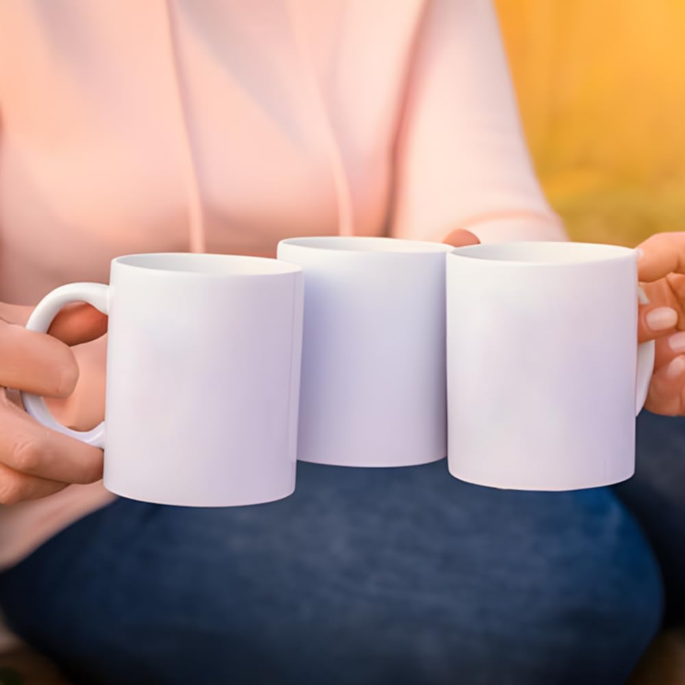 Kocdam sublimation mug during heat press, ideal for DIY customization.