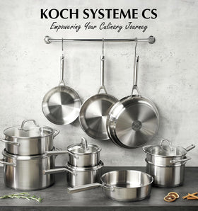 KOCH SYSTEME CS 5-layer base close-up demonstrates quick, even heating