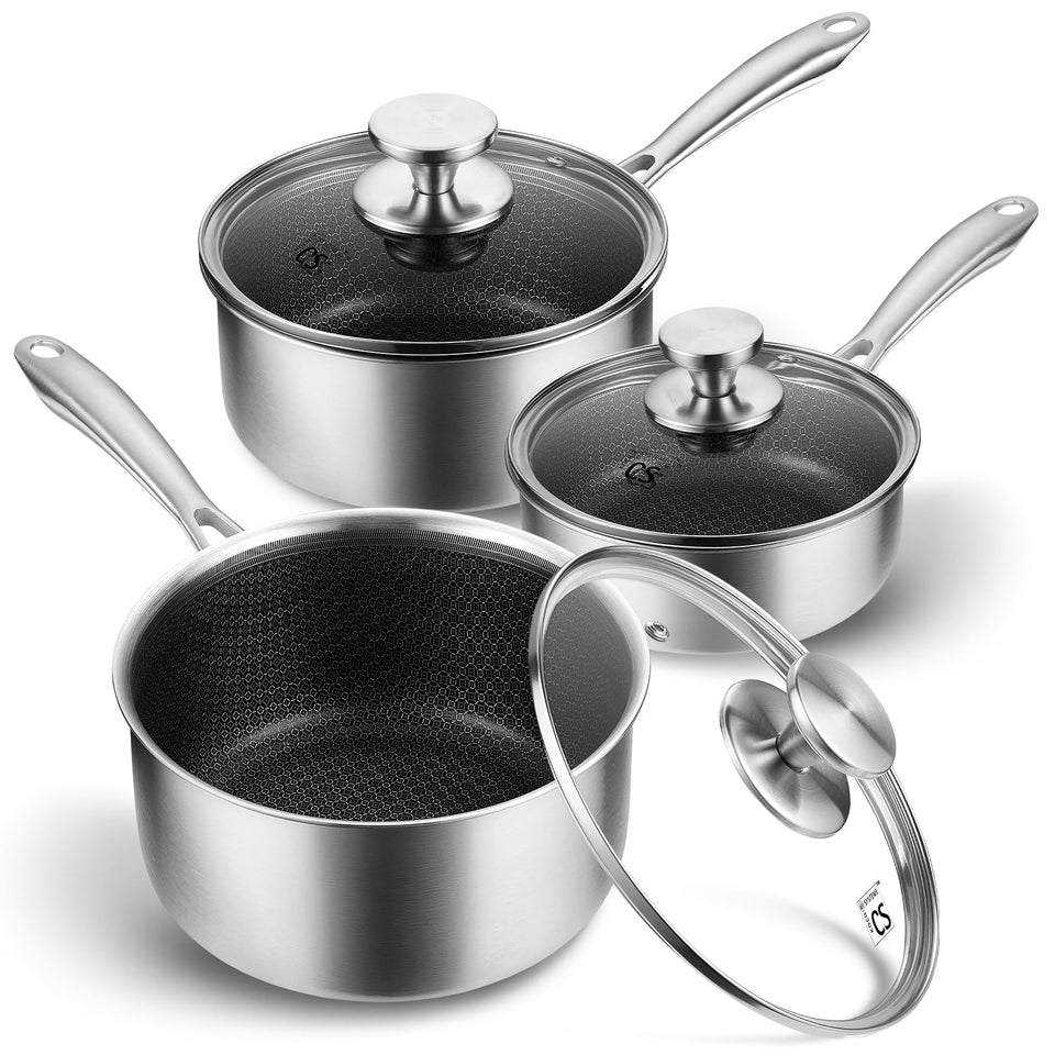KOCH SYSTEME CS hybrid nonstick interior close-up for easy release.