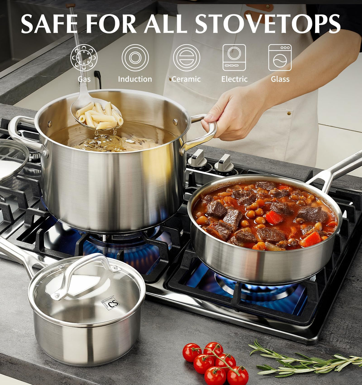 KOCH SYSTEME CS 3QT saucepan with lid for sauces