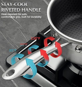 KOCH SYSTEME CS oven-safe design for stovetop-to-oven transitions.