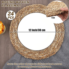Kochorie natural handwoven placemats add Boho charm and durable dining protection.