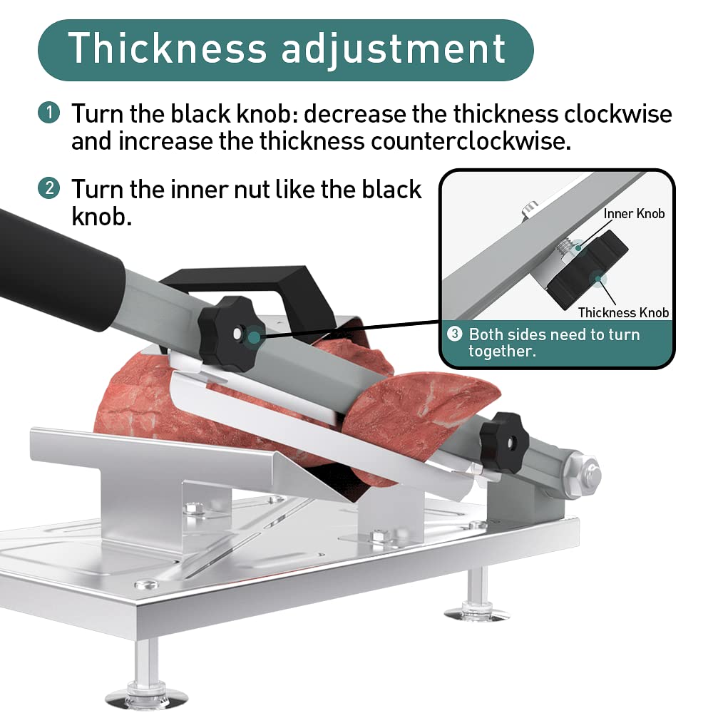 Koconic slicer handles frozen meat with ease for hot pot prep.
