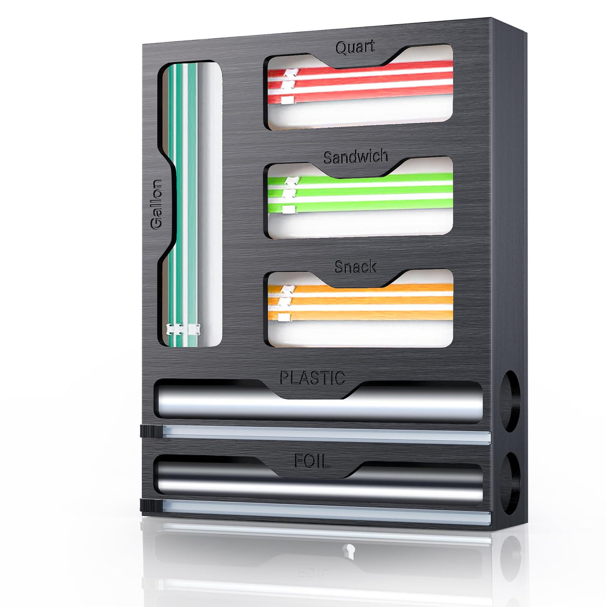 KOCWELL bag organizer with four compartments keeps items neatly sorted.