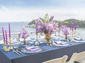 KOFFOTA Lavender napkins color remains vibrant after multiple washes.
