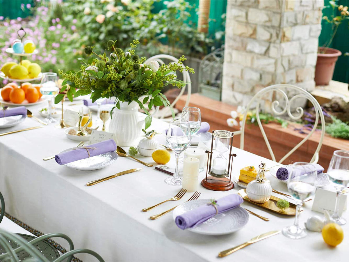 KOFFOTA Cotton napkins are easy to wash and reuse daily.