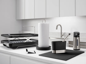 Kohler K-8628-CHR countertop or cabinet use in a kitchen setup