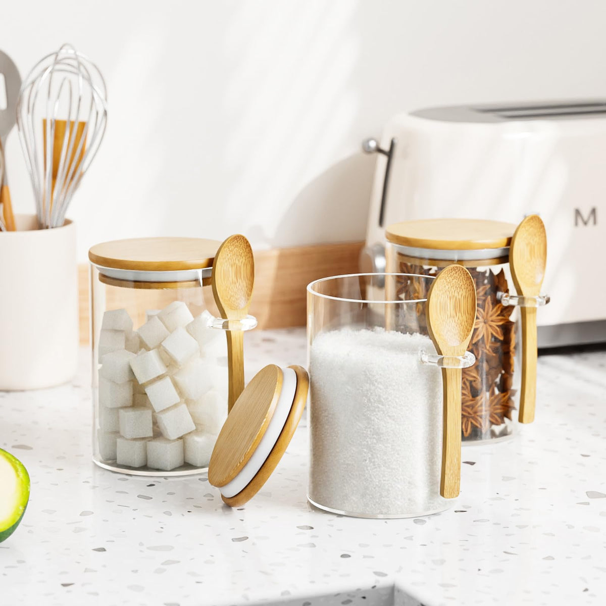 KOIKEY compact design fits on counters and shelves for organization.