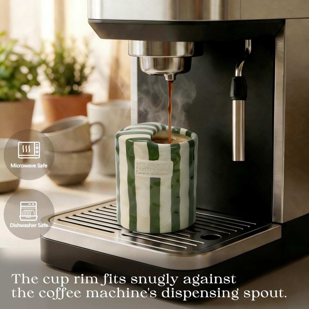 KOIMYSA green-striped pattern adds visual appeal.
