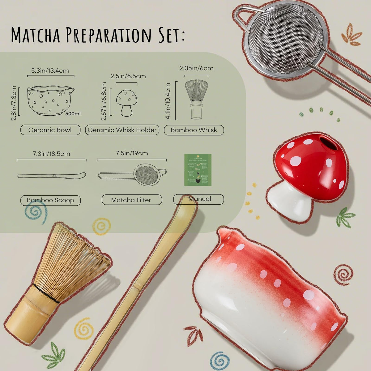 KOIMYSA stainless steel sifter ensures smooth, lump-free matcha