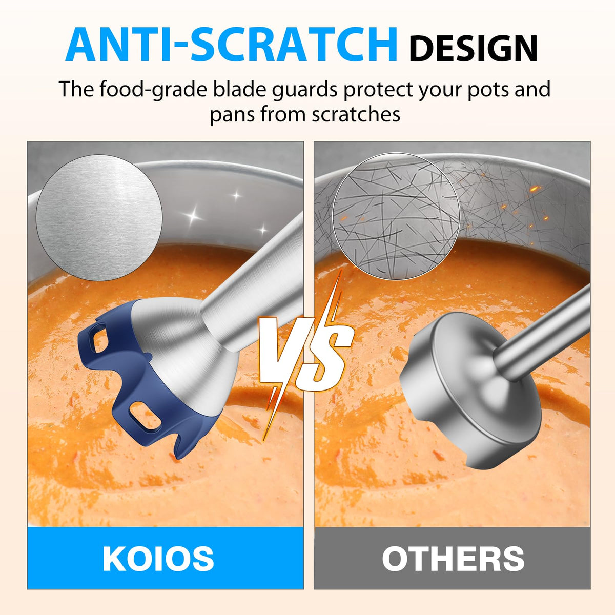 KOIOS 12-speed turbo mode allows precise texture control.