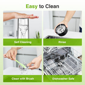 KOIOS non-slip pads keep the countertop stable during blending.