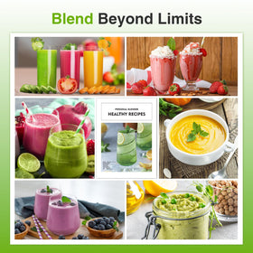 KOIOS recipe book included for creative smoothie ideas.
