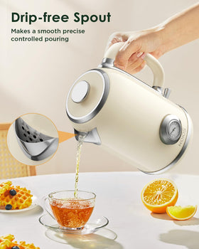 KOIOS 360-degree base enables easy cordless pouring.
