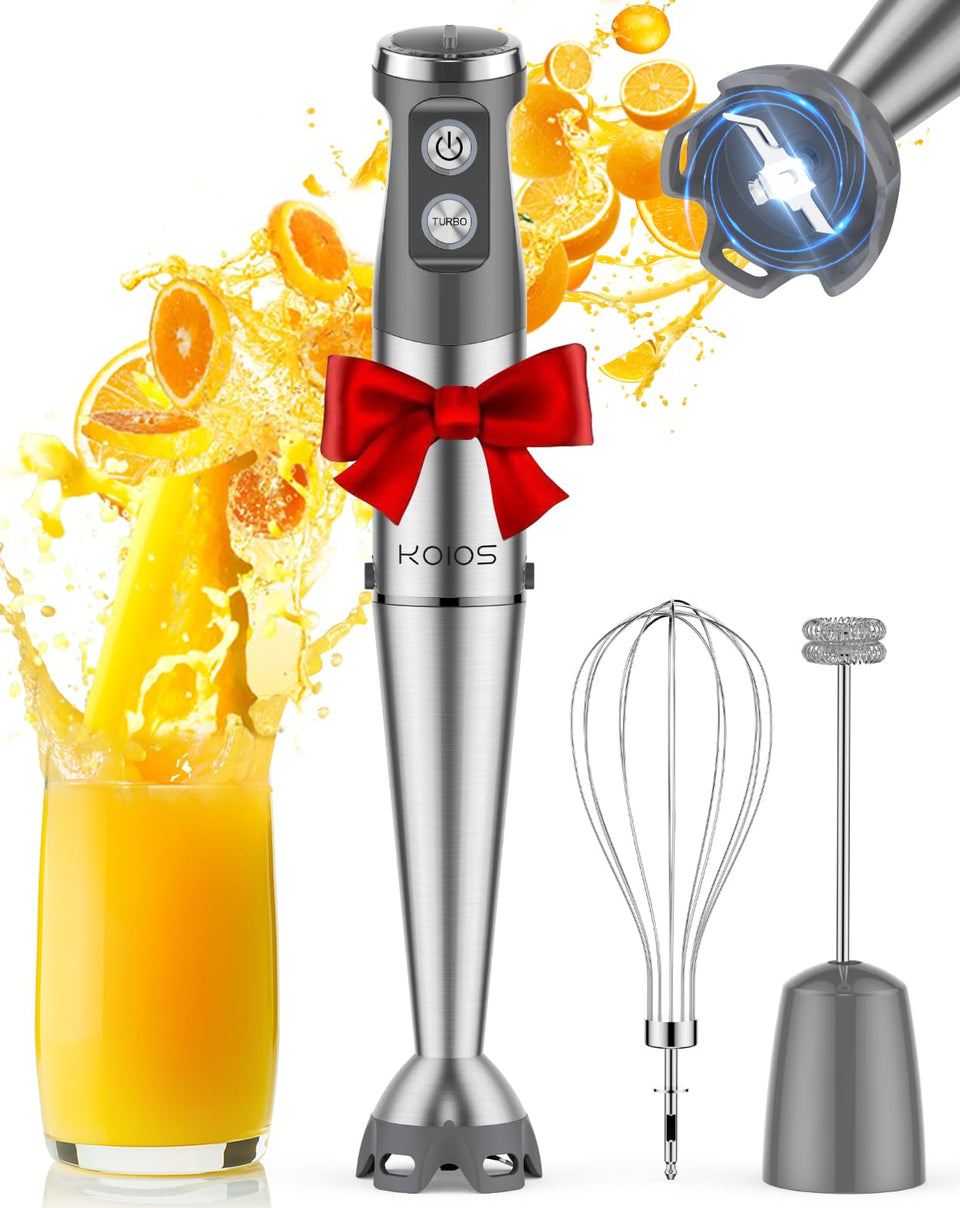 KOIOS immersion blender with 1000W motor for powerful blending