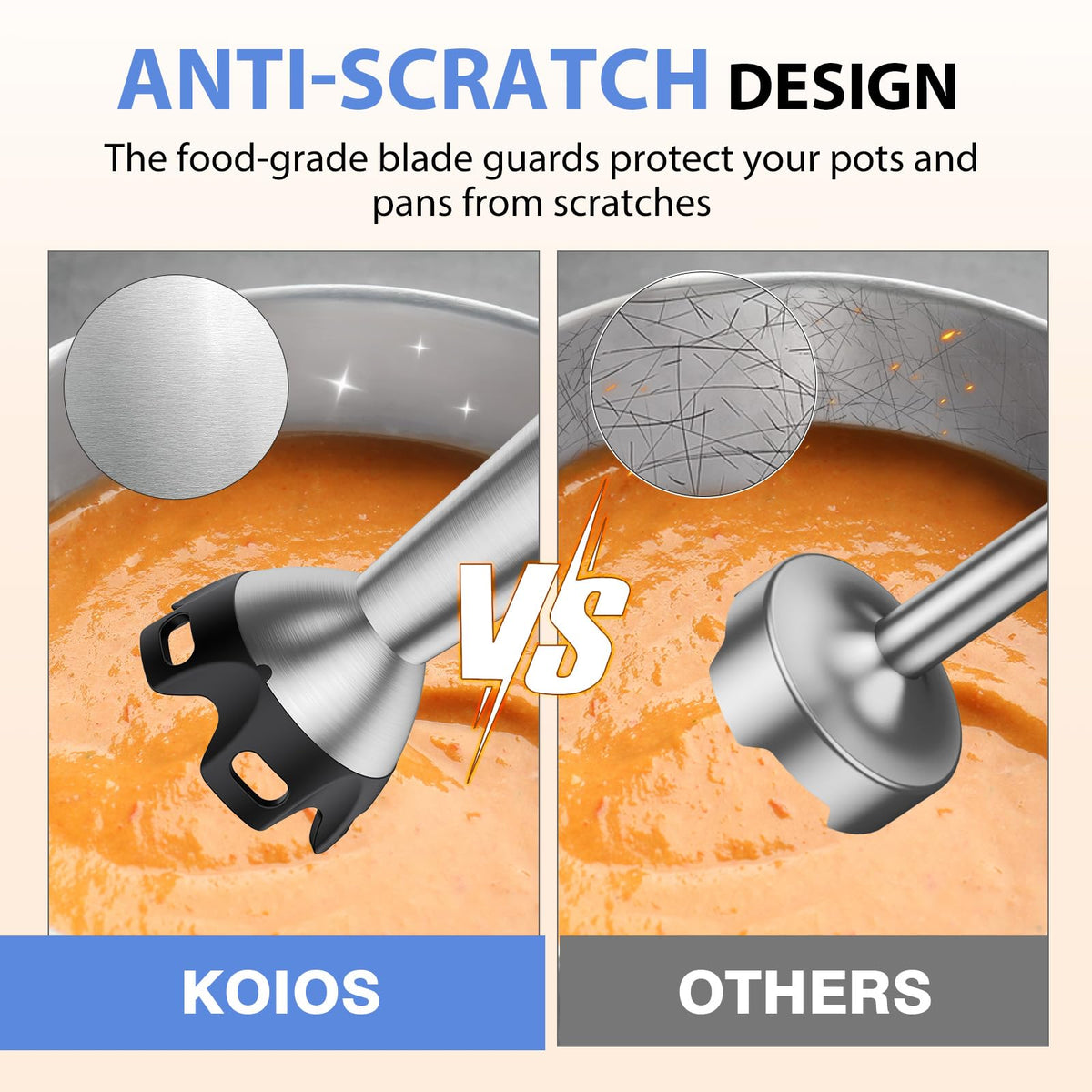 KOIOS 12-speed control with Turbo mode for versatile textures