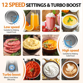 KOIOS 12-speed blender with Turbo mode for tough tasks