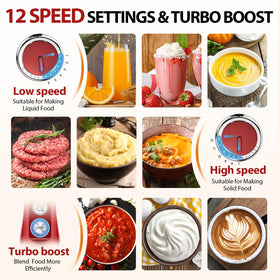 KOIOS 12-speed control plus TURBO mode for texture precision