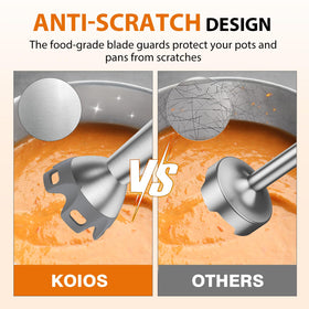 KOIOS blade guard protects cookware during blending