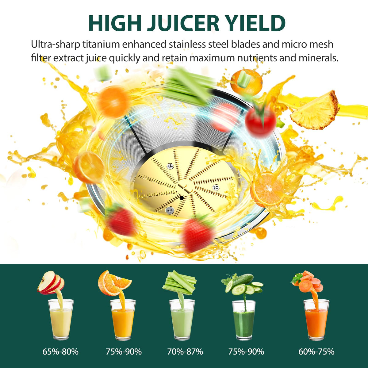 KOIOS juice cup with 35-ounce capacity ready for servings.