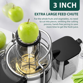 KOIOS titanium-filter close-up for cleaner, foam-free juice.
