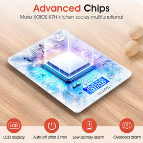 KOIOS tempered glass platform showcases waterproof, easy-to-clean surface.