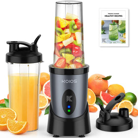 KOIOS Smoothie Blender 900W motor powers smooth shakes and smoothies
