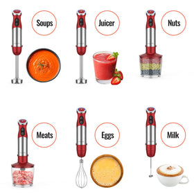 KOIOS stainless-steel blades for tougher ingredients with precision.