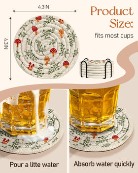 Kokaaee color-fast wash-and-use coaster remains vibrant after many washes
