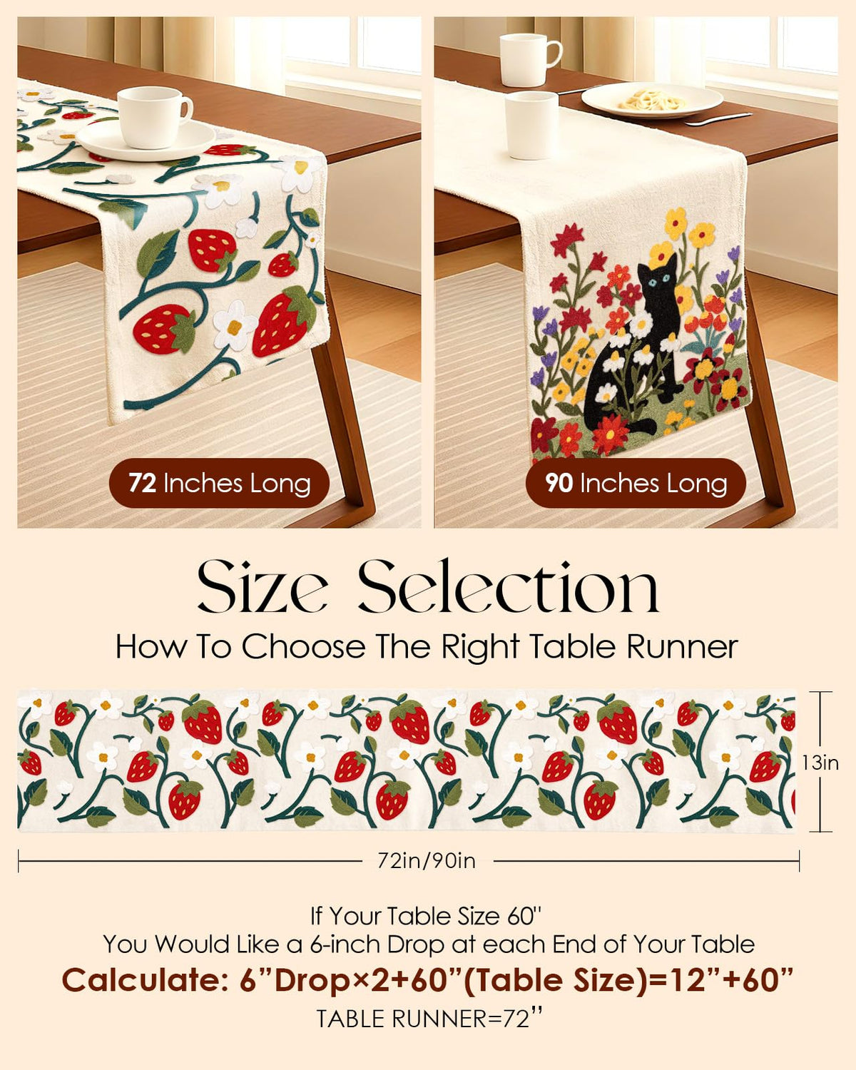 Kokaaee gift-ready runner suitable for housewarmings or holidays
