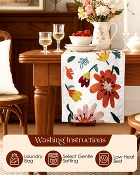 Natural canvas with mindful dyes used in Kokaaee table runner